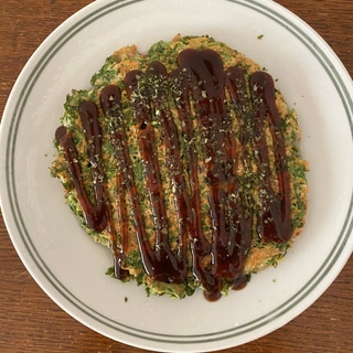 オートミールお好み焼き 豆腐バージョン